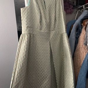 Lauren by Ralph Lauren light blue and gold ring, sleeveless dress, size 16